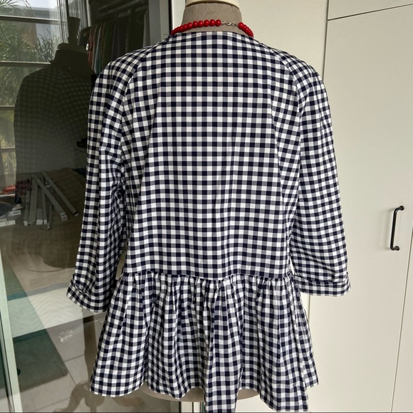 Victoria Beckham Dressy Checked Top size L - Picture 4 of 9